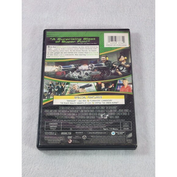 The Green Hornet (DVD, 2011) Seth Rogen Jay Chou Cameron Diaz Pre-Owned - Picture 2 of 8